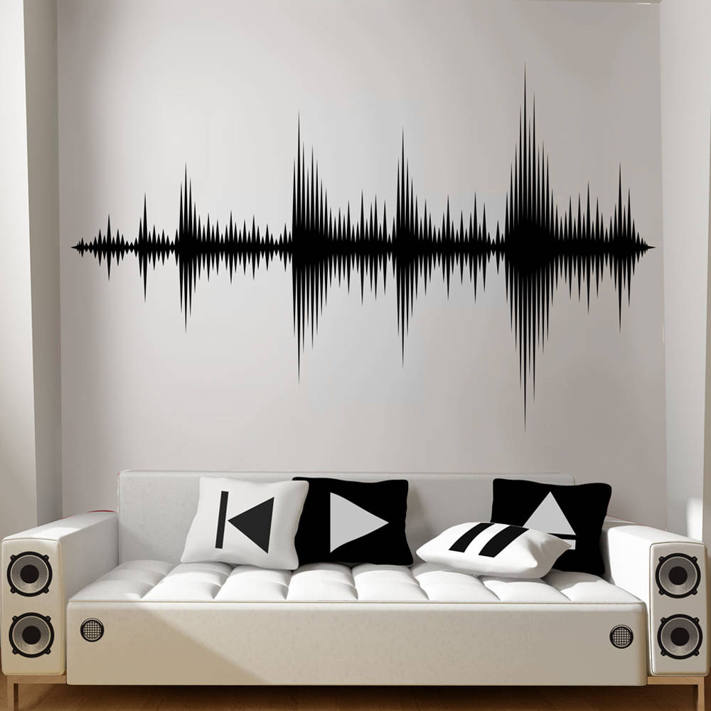 Audio Wave Wall Decal Sound Wa - Audio Music Wave recensione e prezzo