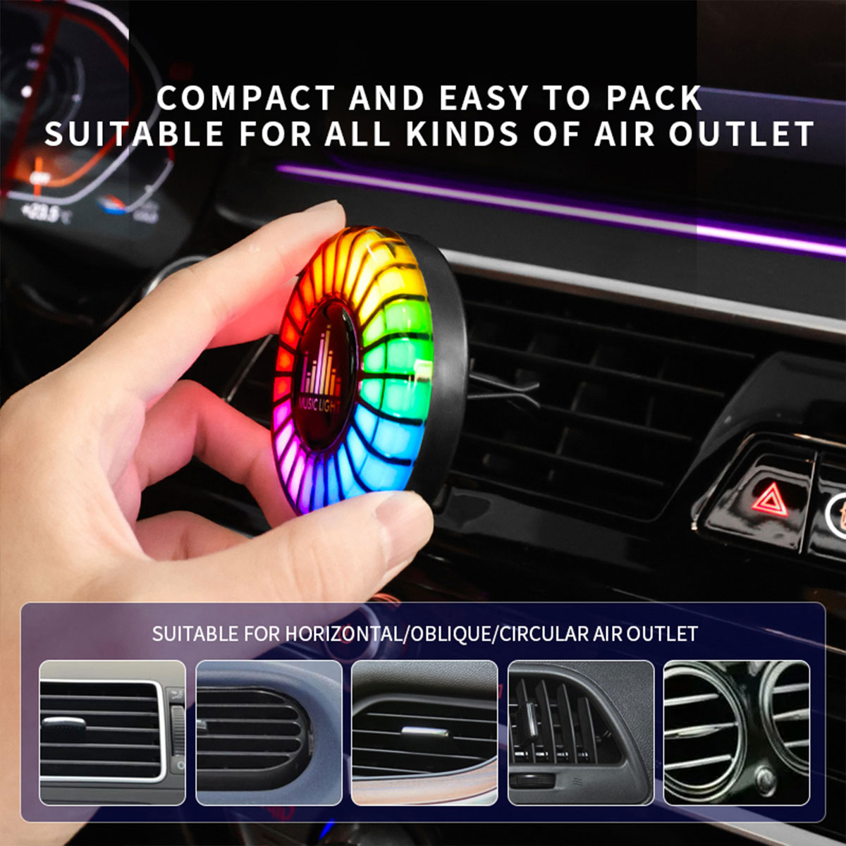 Car Music Rhythm Lamp Car Air  - Audio Music App recensione e prezzo