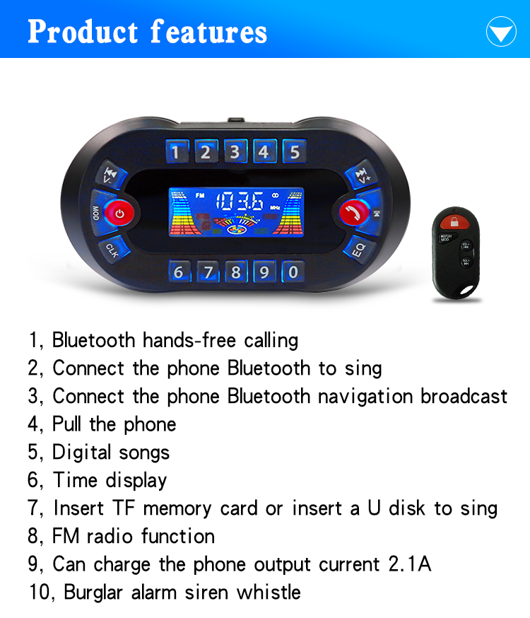 MT730 Motorcycle Bluetooth Spe - Audio Music App recensione e prezzo