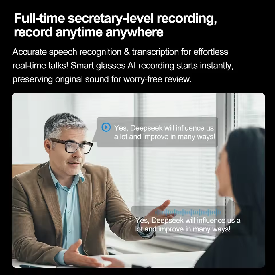 2026 New AI Smart Glasses with - Audio Music App recensione e prezzo