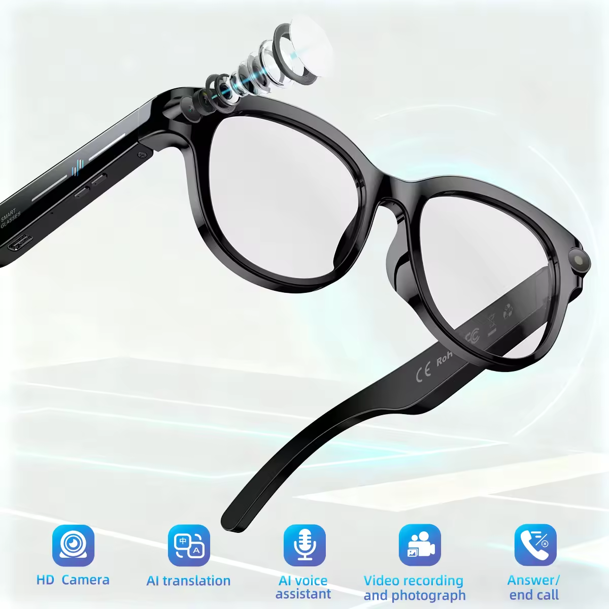 2026 New AI Smart Glasses with - Audio Music App recensione e prezzo