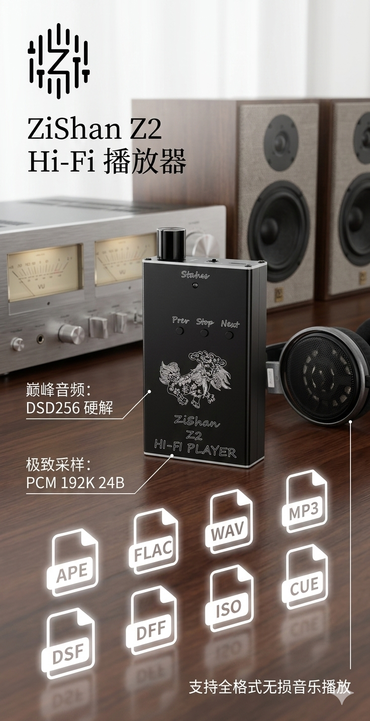 Zishan Z2 hifi DSD hard soluti - Audio Music App recensione e prezzo