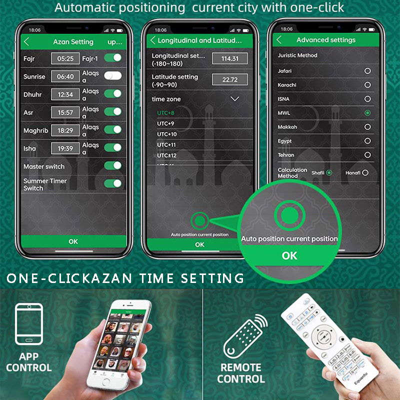 Quran Azan Clock Islamic Musli - Audio Music Islamic recensione e prezzo